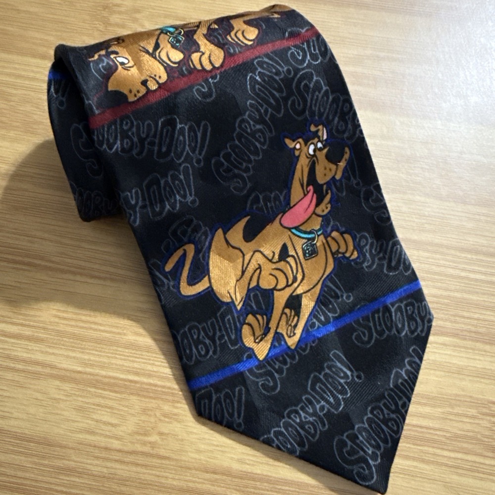 Scooby Doo Wear Printed The Cartoon Network Black Tie Vintage 1998 59"